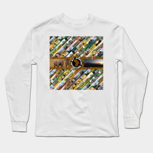 My African Adventure Wildlife Collage Long Sleeve T-Shirt